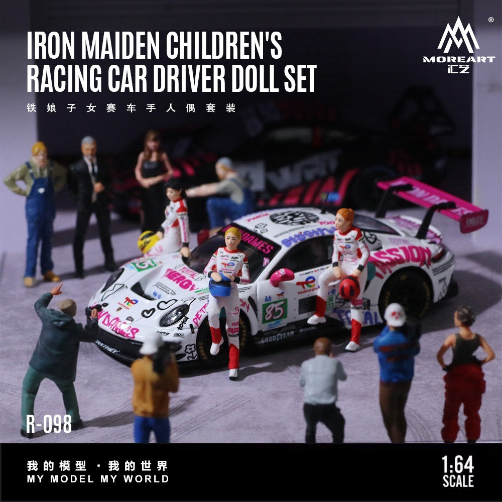 MoreArt - Pre-Order - Iron Maiden Racing Driver Doll Set - Resin - MO223098