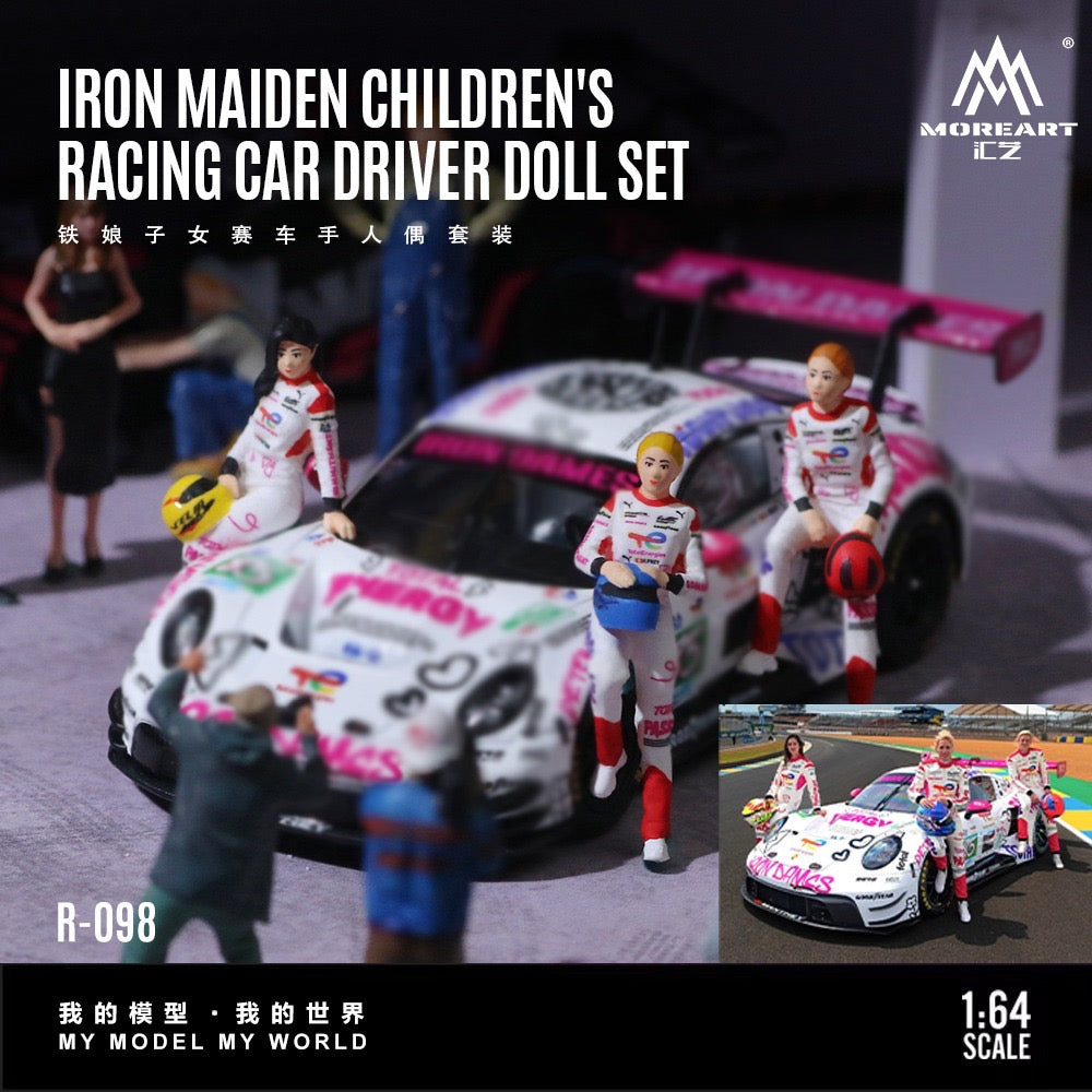 MoreArt - Pre-Order - Iron Maiden Racing Driver Doll Set - Resin - MO223098