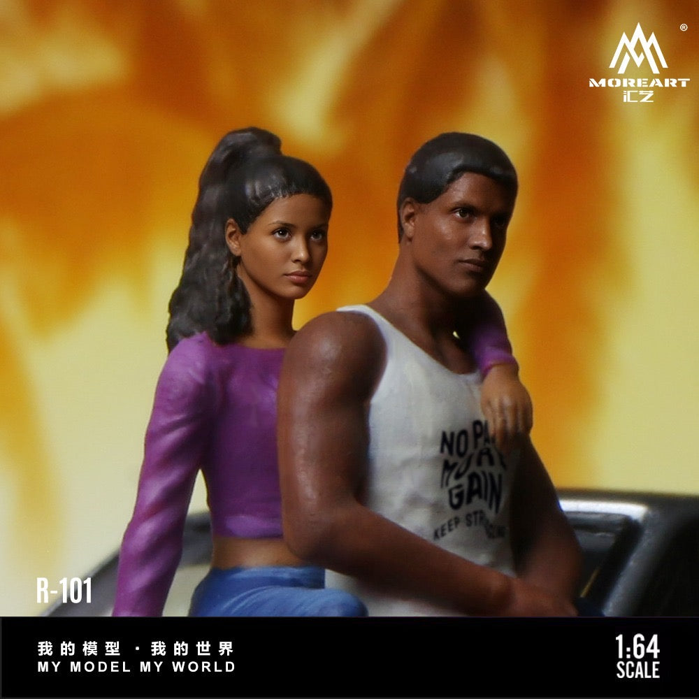 MoreArt - Pre-Order - GTA Style Gangster Couple Figure Set - Resin - MO223101