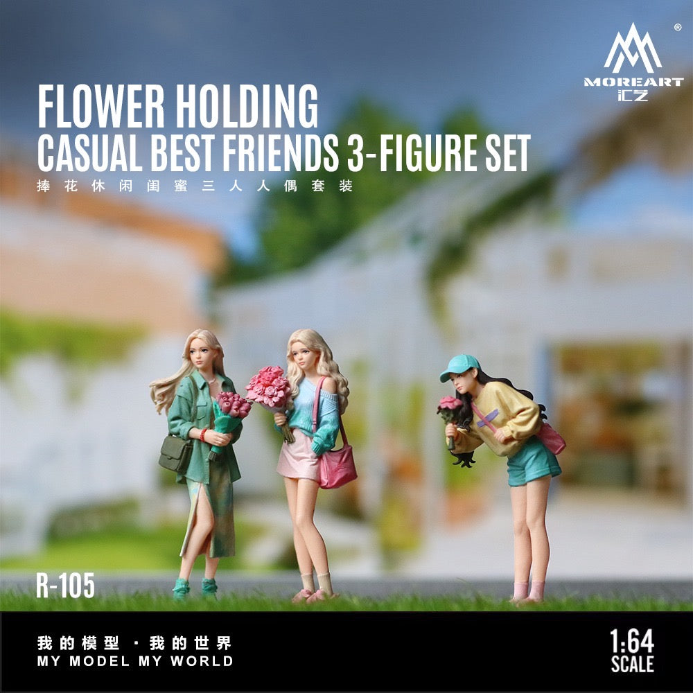 MoreArt - Pre-Order - Flower Holding Casual Best Friends Figure Set - MO223105