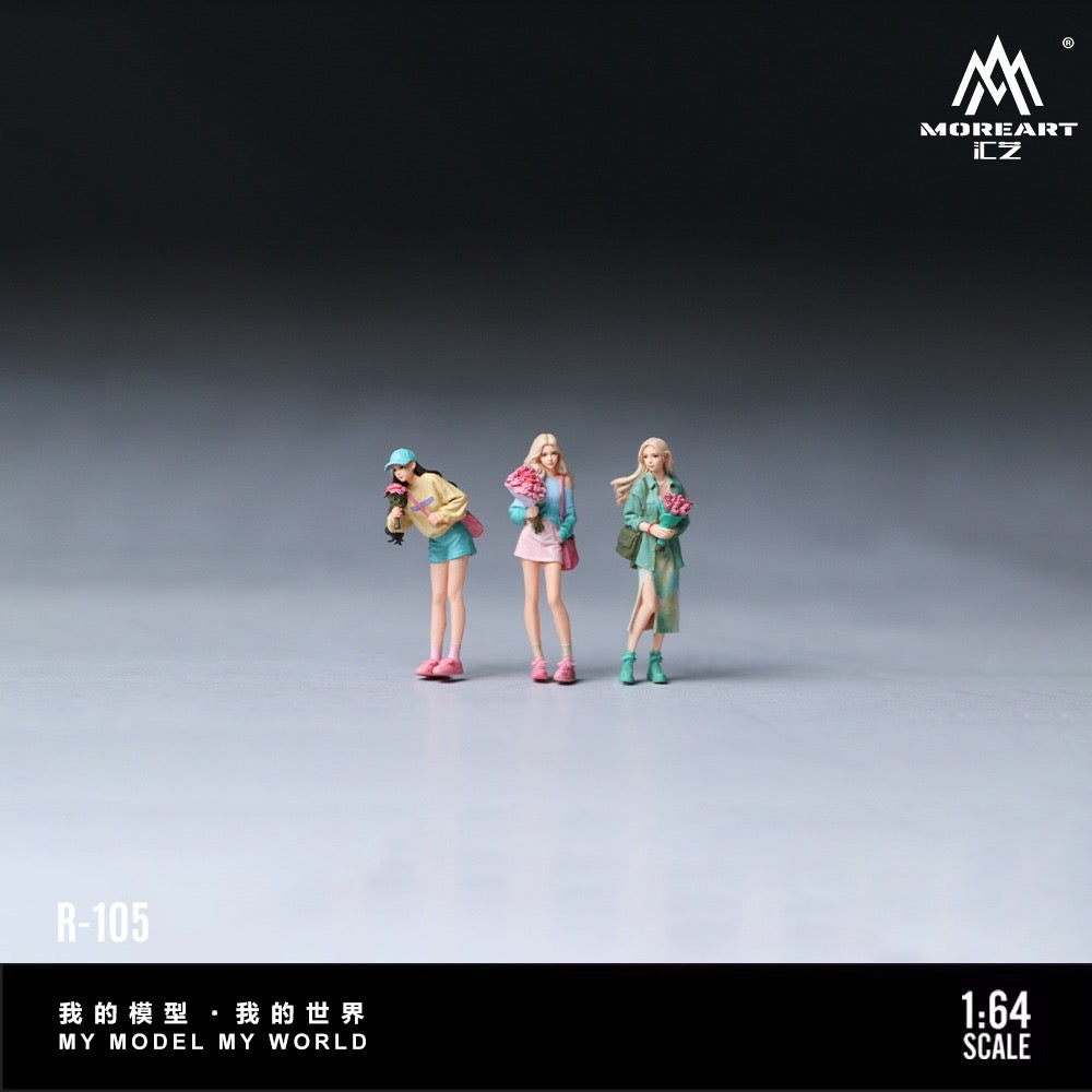 MoreArt - Pre-Order - Flower Holding Casual Best Friends Figure Set - MO223105