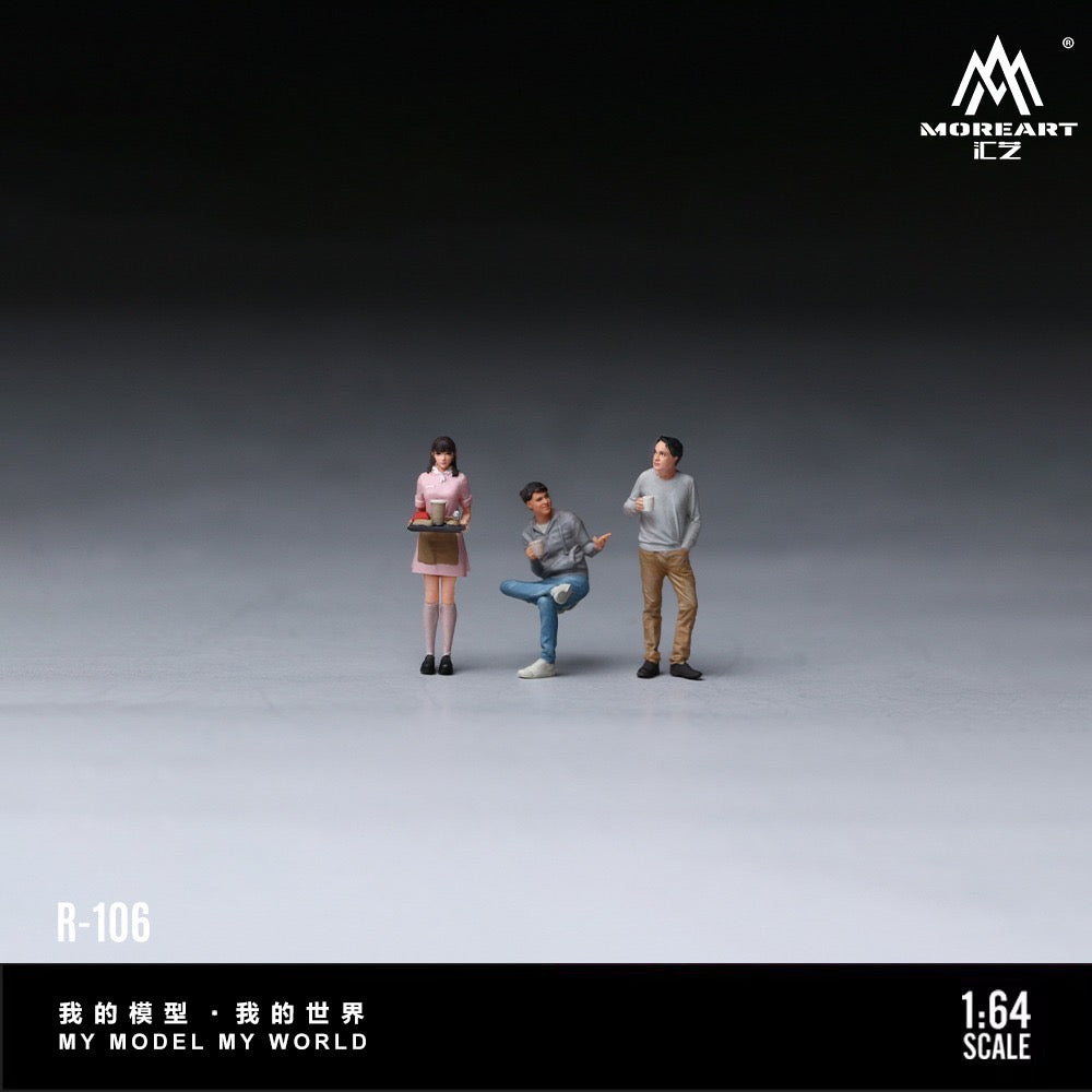 MoreArt - Pre-Order - Cafe Break Mini Figure Set - Resin - MO223106