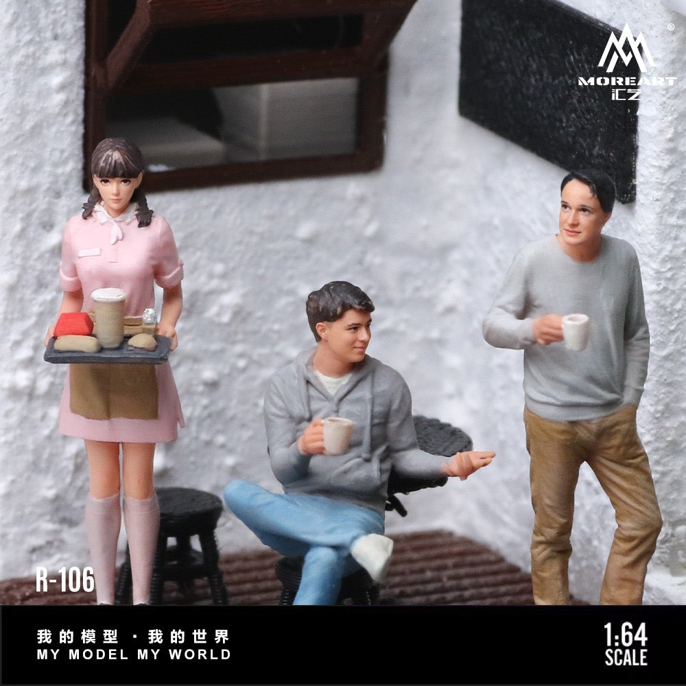 MoreArt - Pre-Order - Cafe Break Mini Figure Set - Resin - MO223106