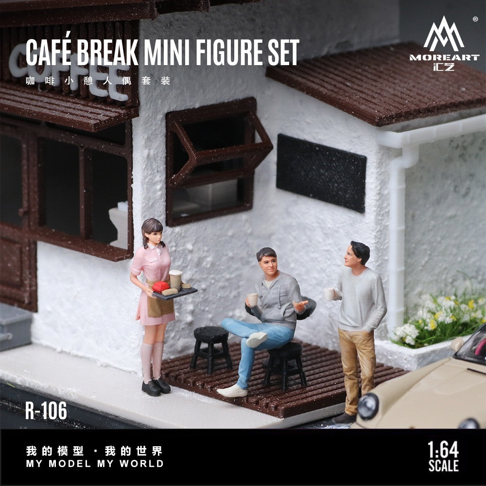 MoreArt - Pre-Order - Cafe Break Mini Figure Set - Resin - MO223106