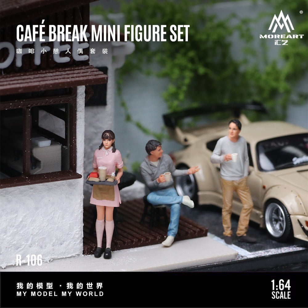 MoreArt - Pre-Order - Cafe Break Mini Figure Set - Resin - MO223106