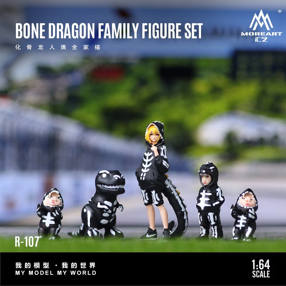 MoreArt - Pre-Order - Bone Dragon Family Figur Set - Resin - MO223107