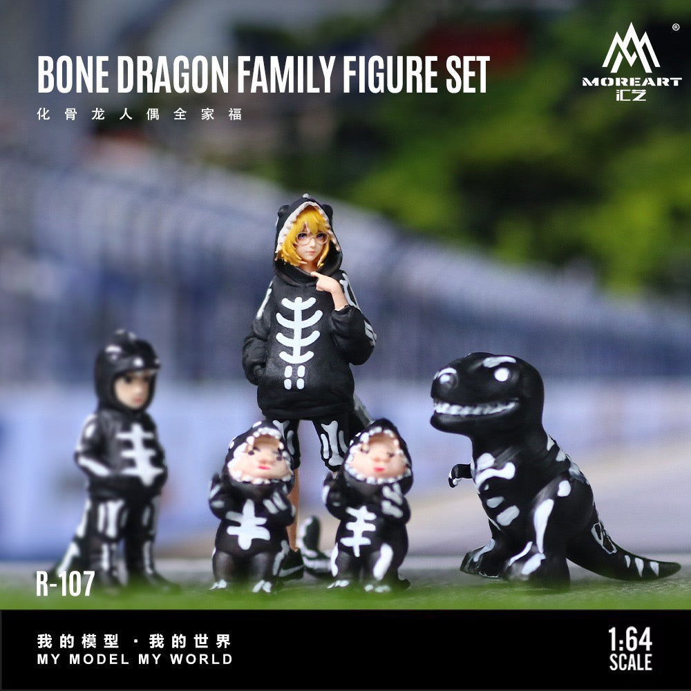 MoreArt - Pre-Order - Bone Dragon Family Figur Set - Resin - MO223107