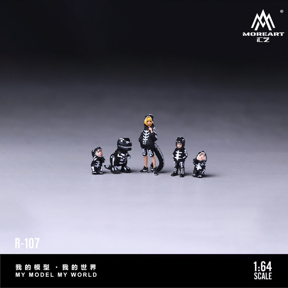 MoreArt - Pre-Order - Bone Dragon Family Figur Set - Resin - MO223107