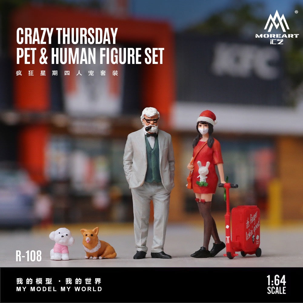 MoreArt - Pre-Order - Crazy Thursday Pet Companion Figure Set" - Resin - MO223108