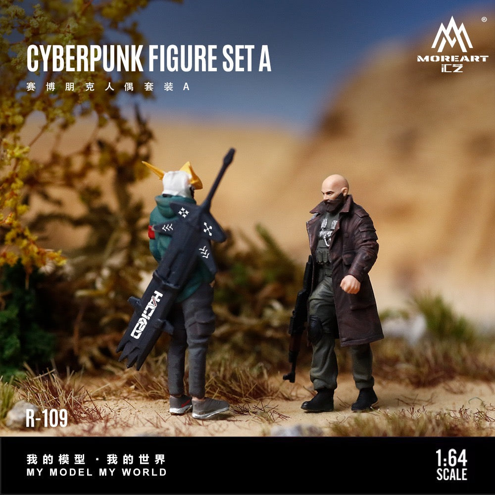 MoreArt - Pre-Order - Cyberpunk Figure Set A - Resin - MO223109