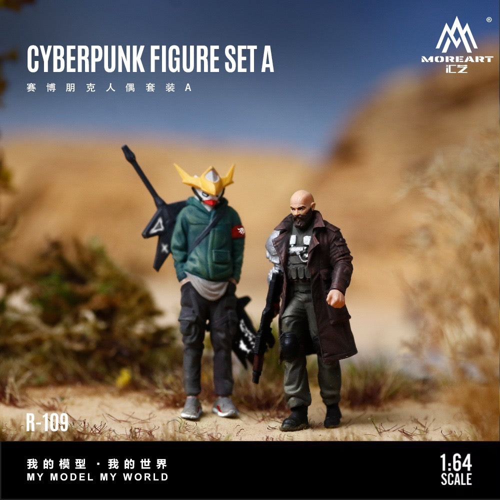 MoreArt - Pre-Order - Cyberpunk Figure Set A - Resin - MO223109