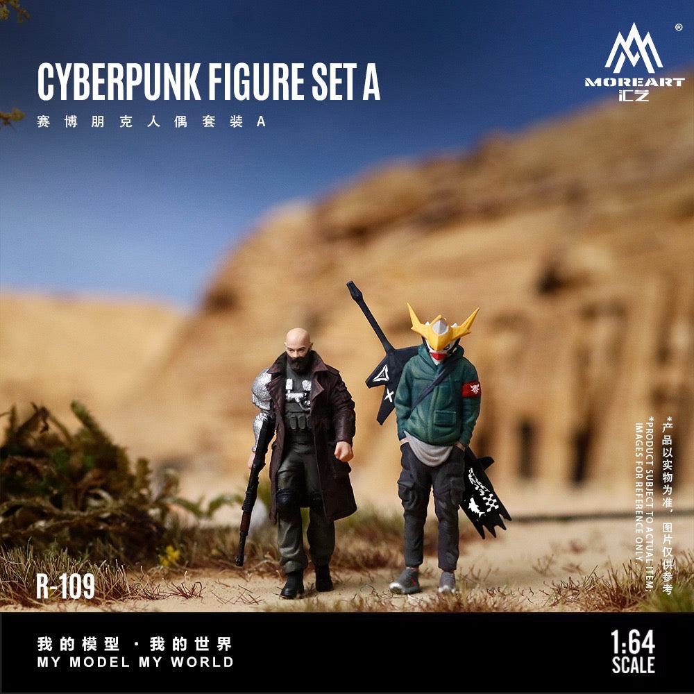 MoreArt - Pre-Order - Cyberpunk Figure Set A - Resin - MO223109