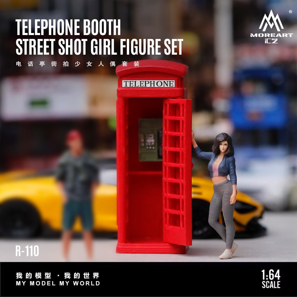 MoreArt - Pre-Order - Telephone Booth Street Shoot Girle Figure Set - Resin - MO223110