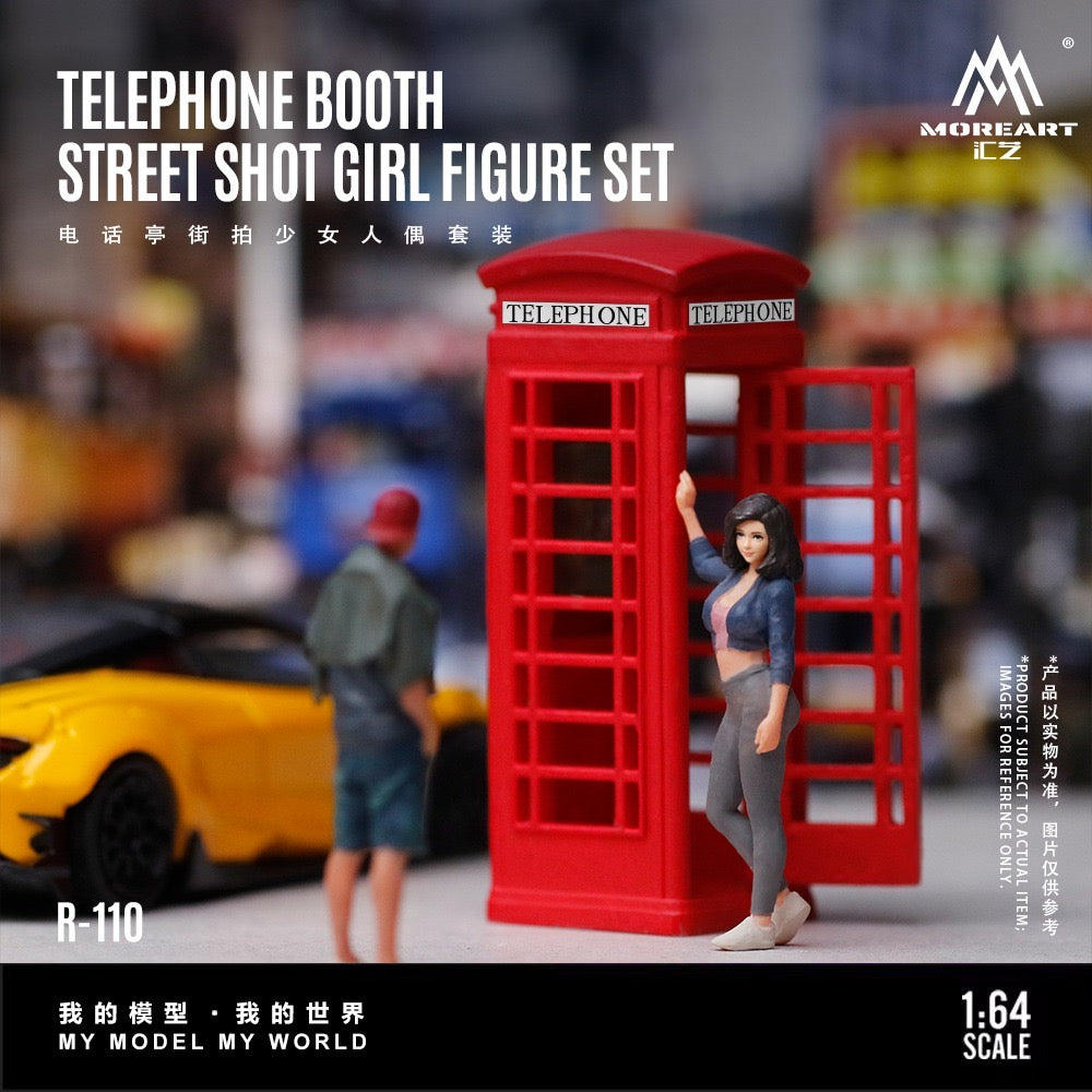 MoreArt - Pre-Order - Telephone Booth Street Shoot Girle Figure Set - Resin - MO223110