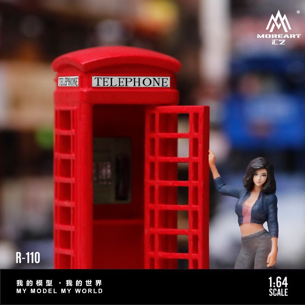 MoreArt - Pre-Order - Telephone Booth Street Shoot Girle Figure Set - Resin - MO223110