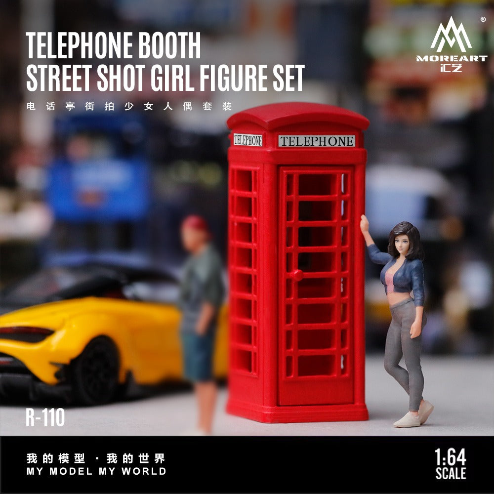 MoreArt - Pre-Order - Telephone Booth Street Shoot Girle Figure Set - Resin - MO223110