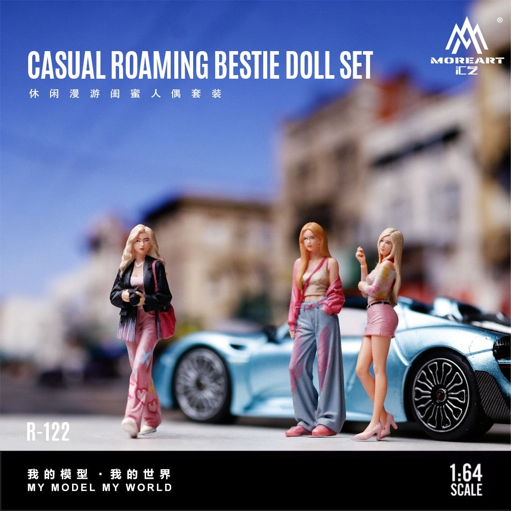 MoreArt - Pre-Order - Casual Roaming Bestie Doll Set - Resin - MO223122