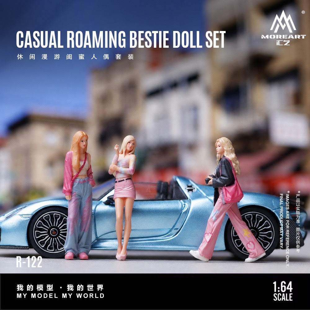 MoreArt - Pre-Order - Casual Roaming Bestie Doll Set - Resin - MO223122