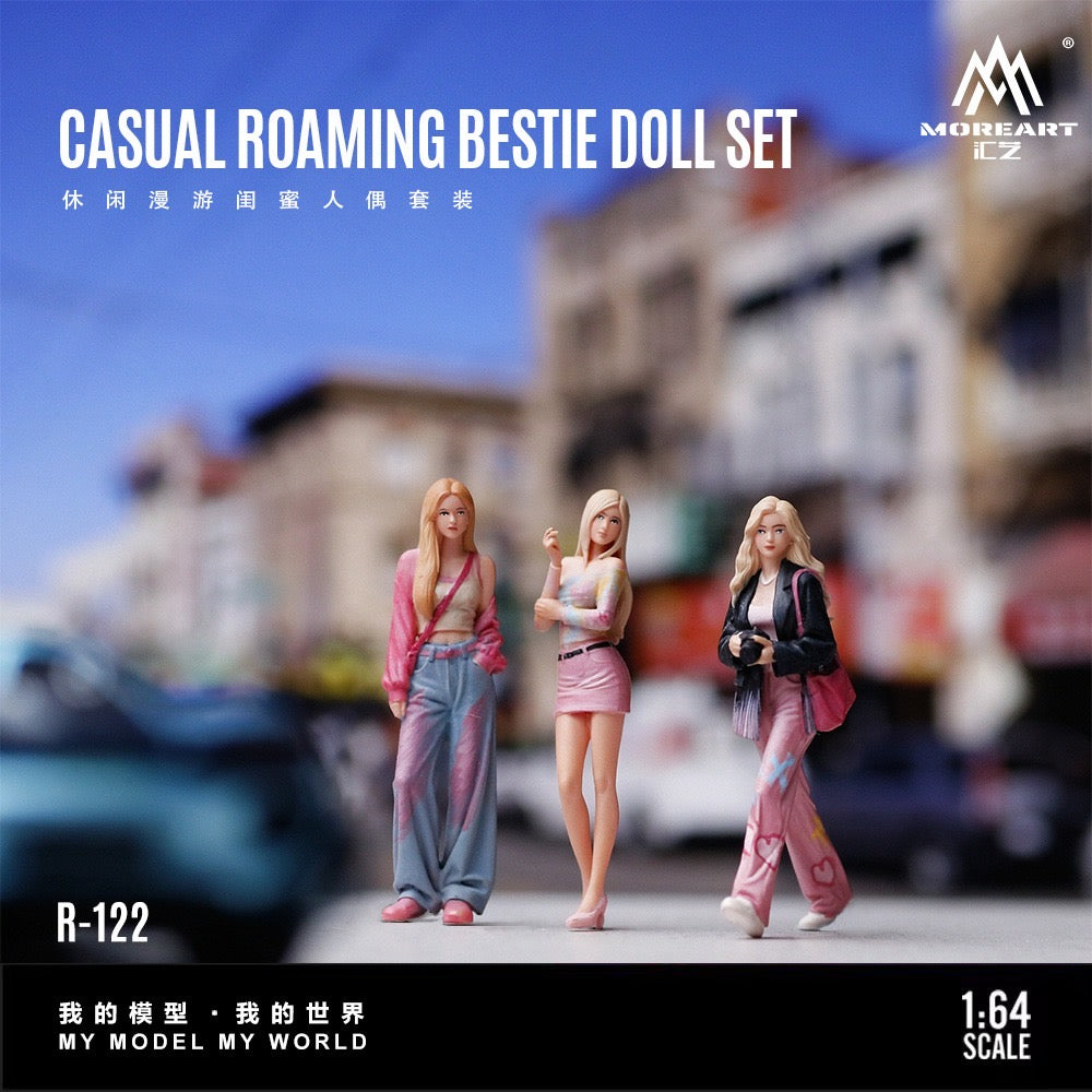 MoreArt - Pre-Order - Casual Roaming Bestie Doll Set - Resin - MO223122