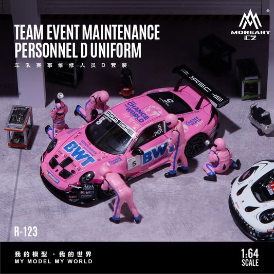 MoreArt - Pre-Order - Racing Team Maintenance Figure Set pink - Resin - MO223123