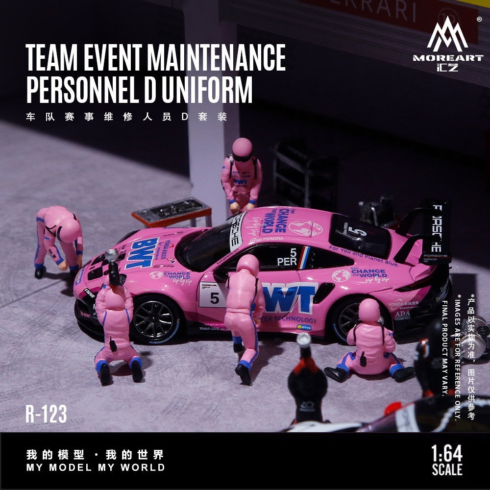 MoreArt - Pre-Order - Racing Team Maintenance Figure Set pink - Resin - MO223123