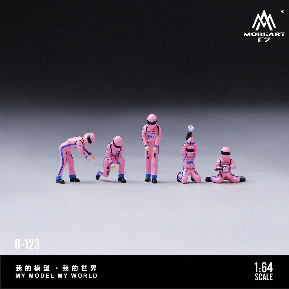 MoreArt - Pre-Order - Racing Team Maintenance Figure Set pink - Resin - MO223123