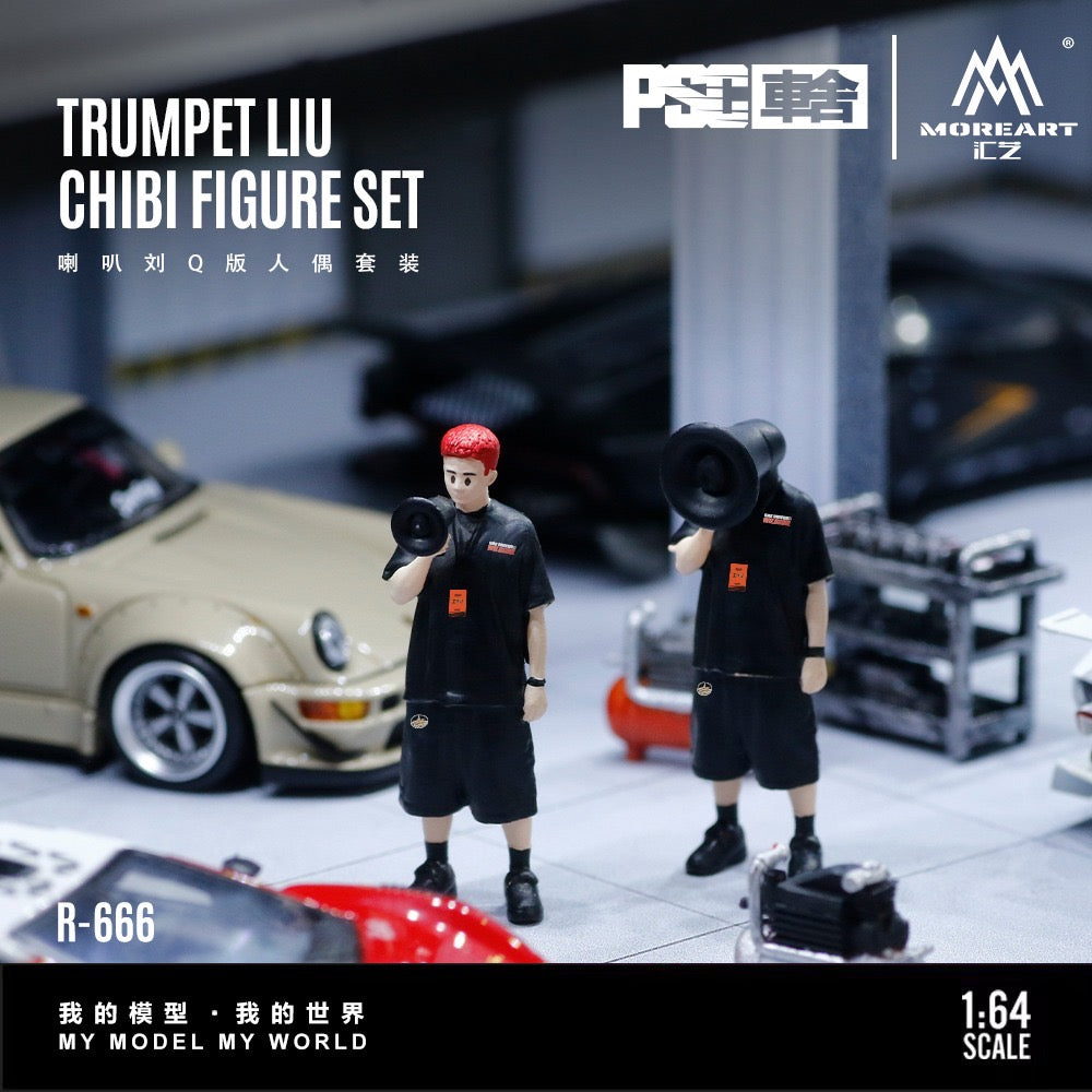 MoreArt × PSC DESIGN - Pre-Order - Trumped Liu Chibi Figure Set - MO223666
