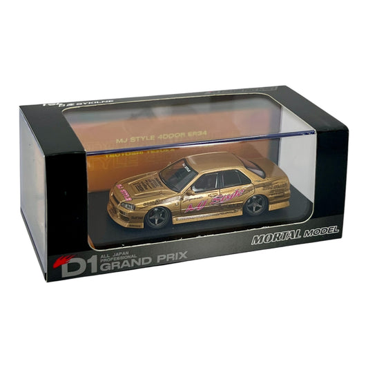 Mortal Model - Nissan Skyline GT-R GTR R34 MJ Style 4Door ER34 Tsuyoshi Tezuka, gold