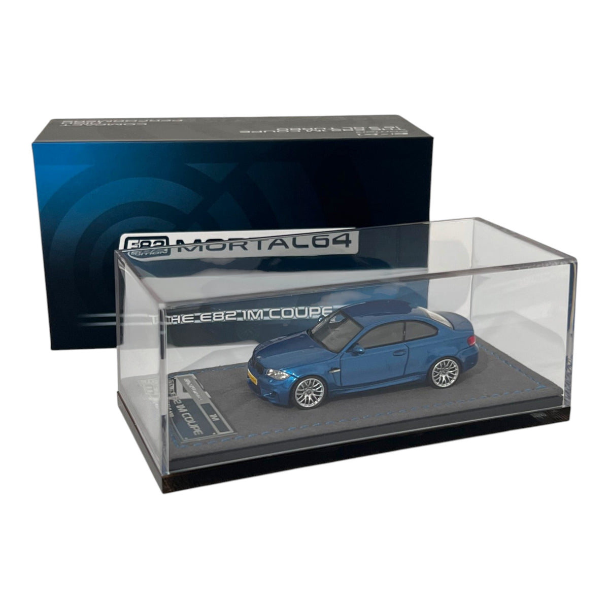 Mortal Diecast - BMW M1 Coupe (E82), metallic blue - MO64-M1C-BLU