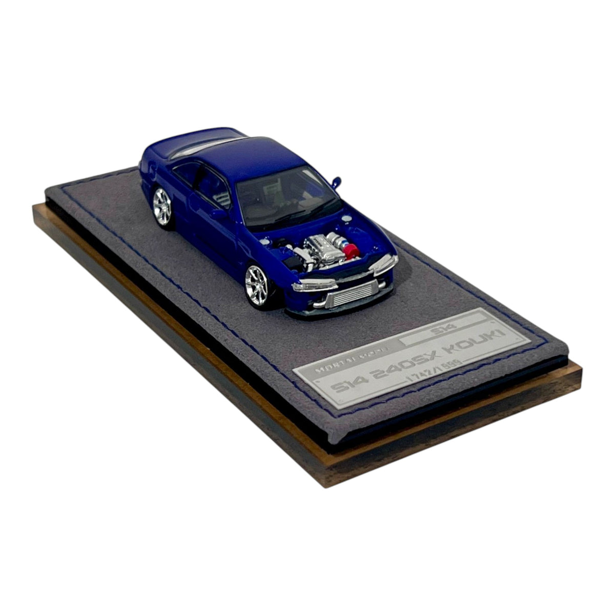 Mortal Diecast - Ridge S14 240SX Kouki, Midnight Blue - MO64-S14-KOUKI-BLU