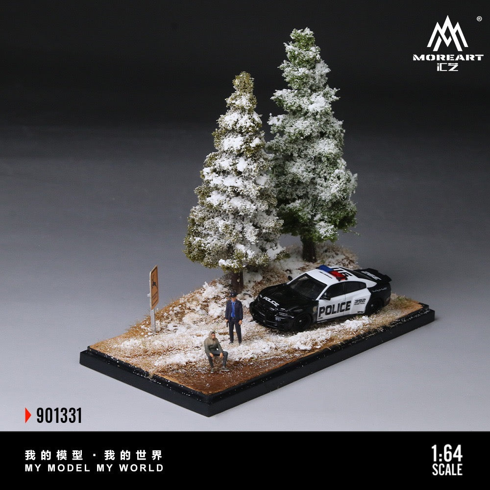 MoreArt - Pre-Order - Diorama of the Winter Forest with Initial Snowfall Scene