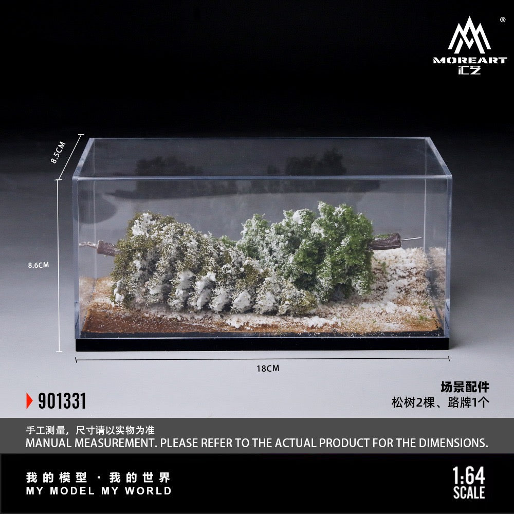 MoreArt - Pre-Order - Diorama of the Winter Forest with Initial Snowfall Scene