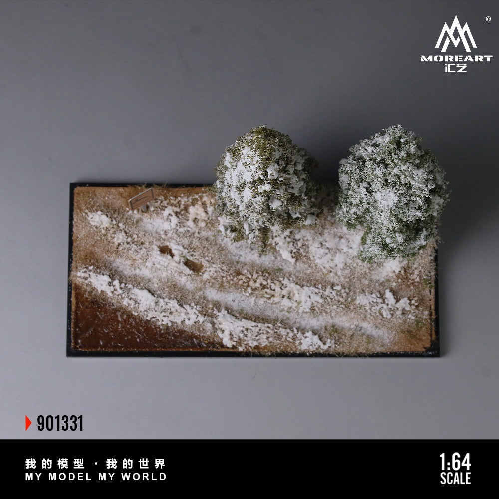 MoreArt - Pre-Order - Diorama of the Winter Forest with Initial Snowfall Scene
