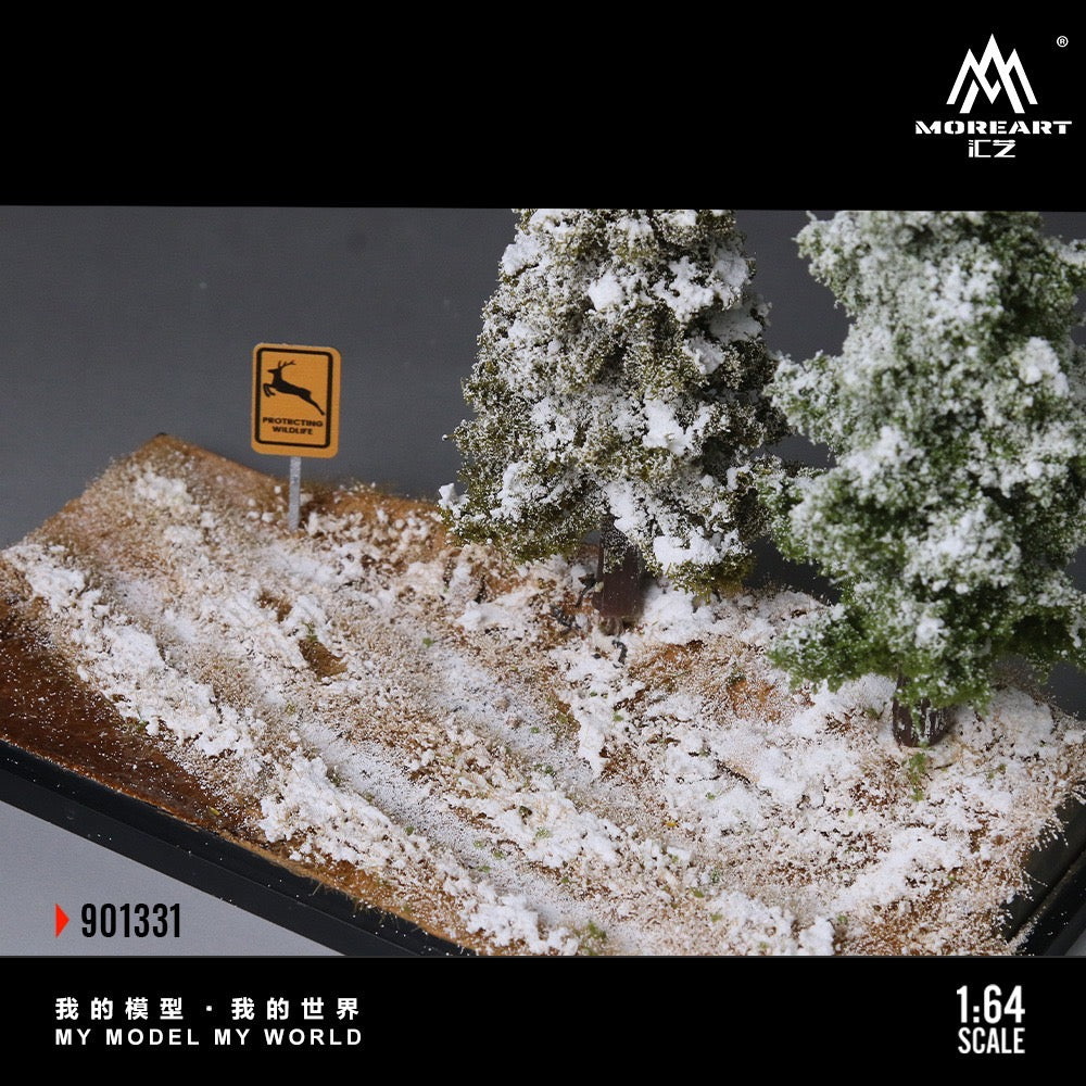 MoreArt - Pre-Order - Diorama of the Winter Forest with Initial Snowfall Scene