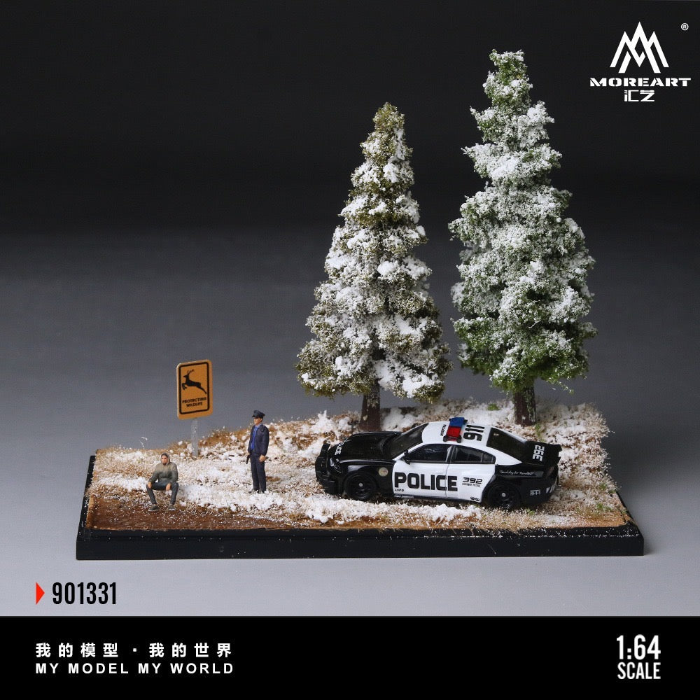 MoreArt - Pre-Order - Diorama of the Winter Forest with Initial Snowfall Scene