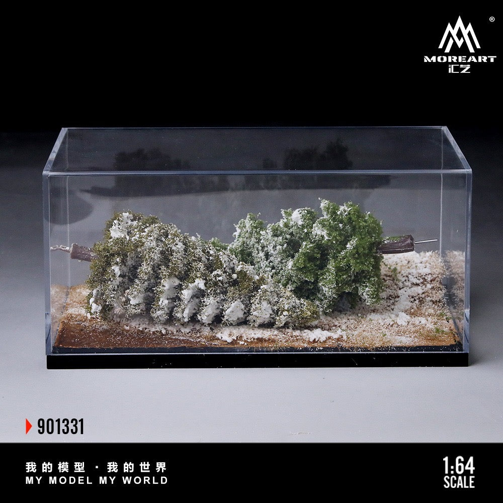 MoreArt - Pre-Order - Diorama of the Winter Forest with Initial Snowfall Scene