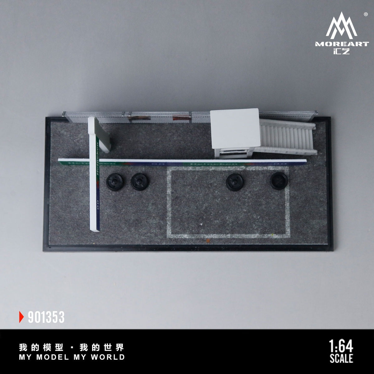 MoreArt - Pre-Order - Pit Area in Car Racing Event Diorama - MO901353