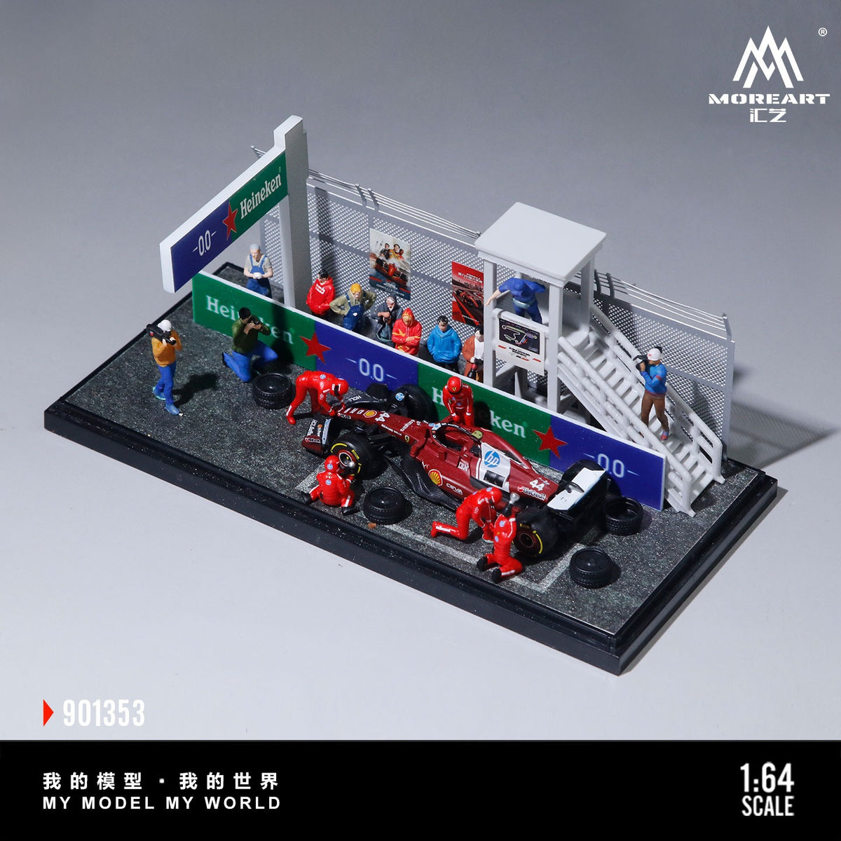 MoreArt - Pre-Order - Pit Area in Car Racing Event Diorama - MO901353