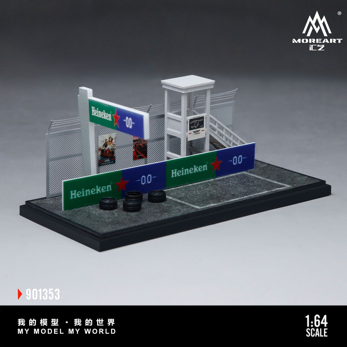 MoreArt - Pre-Order - Pit Area in Car Racing Event Diorama - MO901353