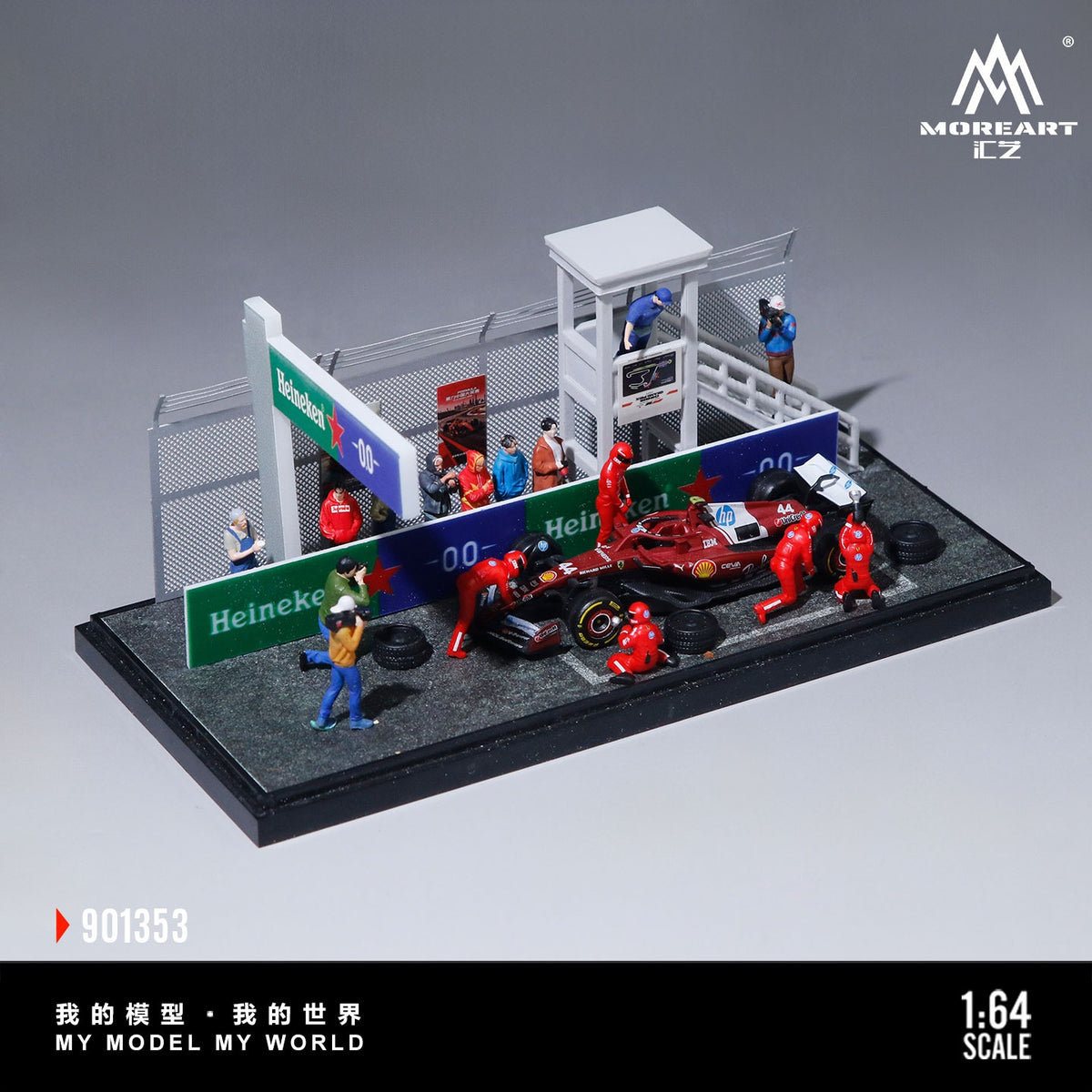 MoreArt - Pre-Order - Pit Area in Car Racing Event Diorama - MO901353