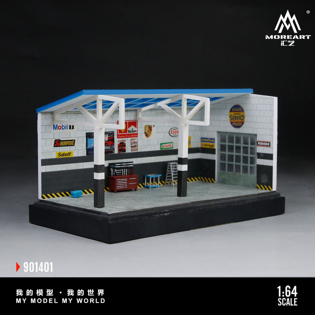 MoreArt - Pre-Order - DIY Repair Room Scene 01 Version Diorama mit Zubehör & Decals - MO901401