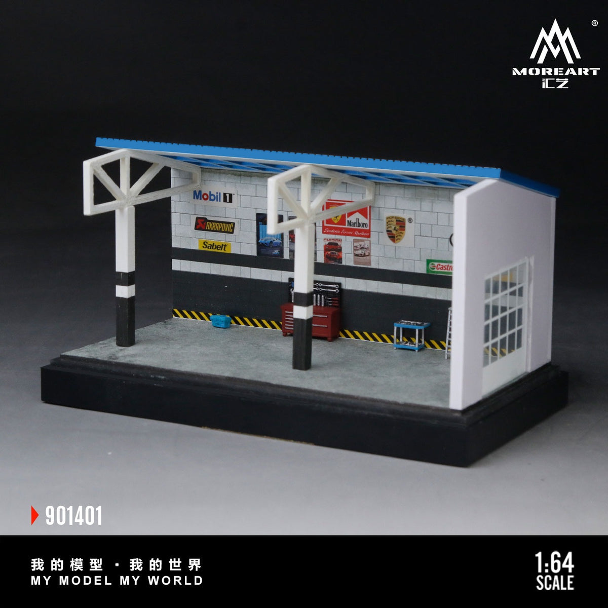 MoreArt - Pre-Order - DIY Repair Room Scene 01 Version Diorama mit Zubehör & Decals - MO901401