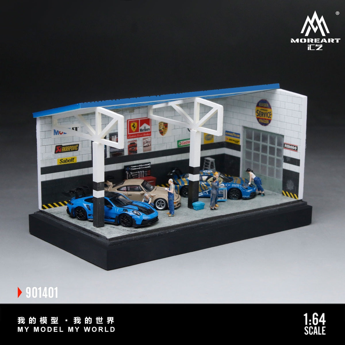 MoreArt - Pre-Order - DIY Repair Room Scene 01 Version Diorama mit Zubehör & Decals - MO901401