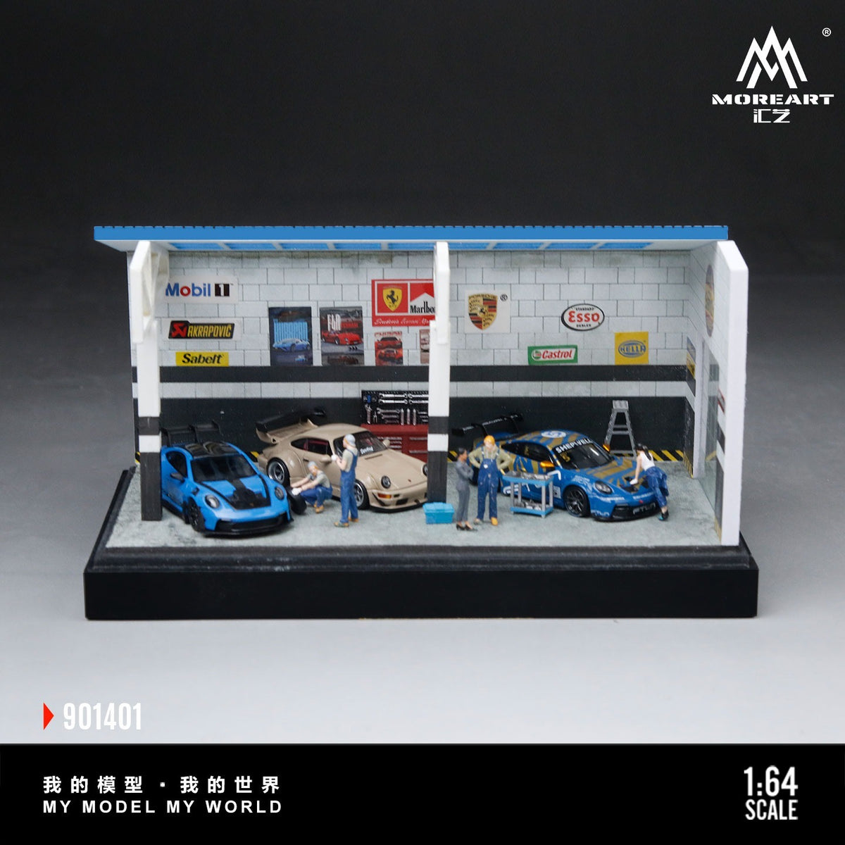 MoreArt - Pre-Order - DIY Repair Room Scene 01 Version Diorama mit Zubehör & Decals - MO901401