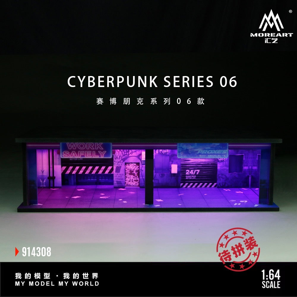 MoreArt - Pre-Order - Cyberpunk Series 06 Diorama mit Beleuchtung - MO914308
