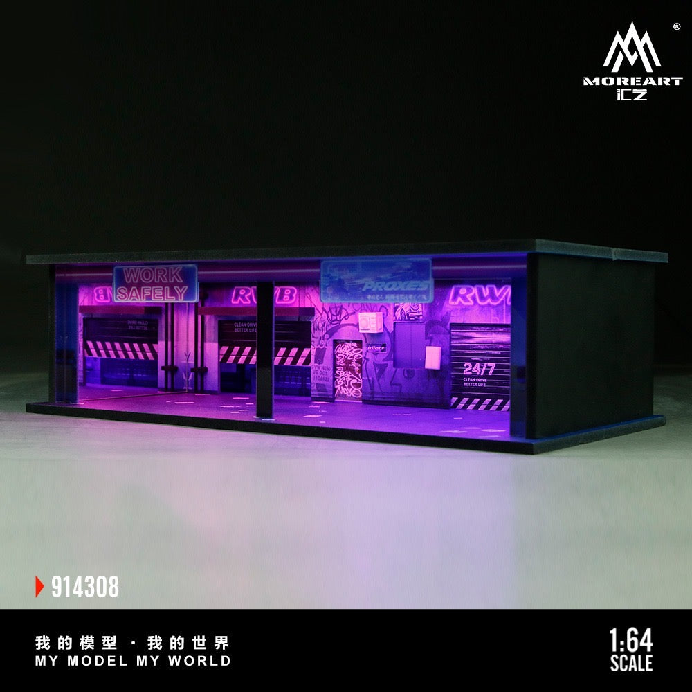 MoreArt - Pre-Order - Cyberpunk Series 06 Diorama mit Beleuchtung - MO914308