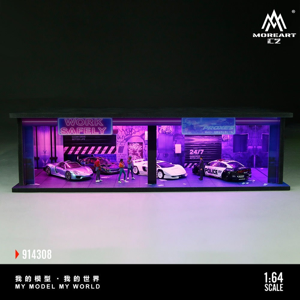 MoreArt - Pre-Order - Cyberpunk Series 06 Diorama mit Beleuchtung - MO914308