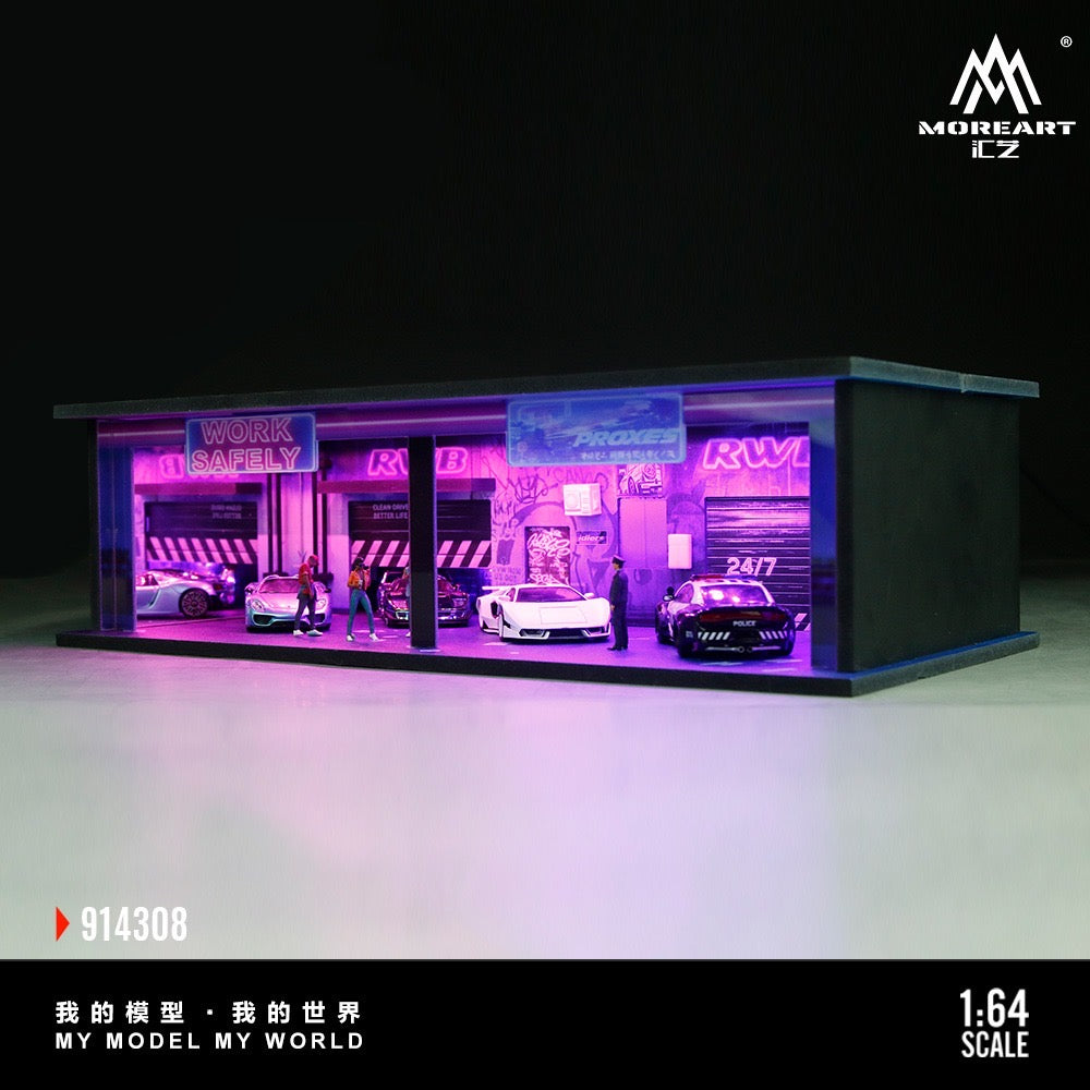 MoreArt - Pre-Order - Cyberpunk Series 06 Diorama mit Beleuchtung - MO914308