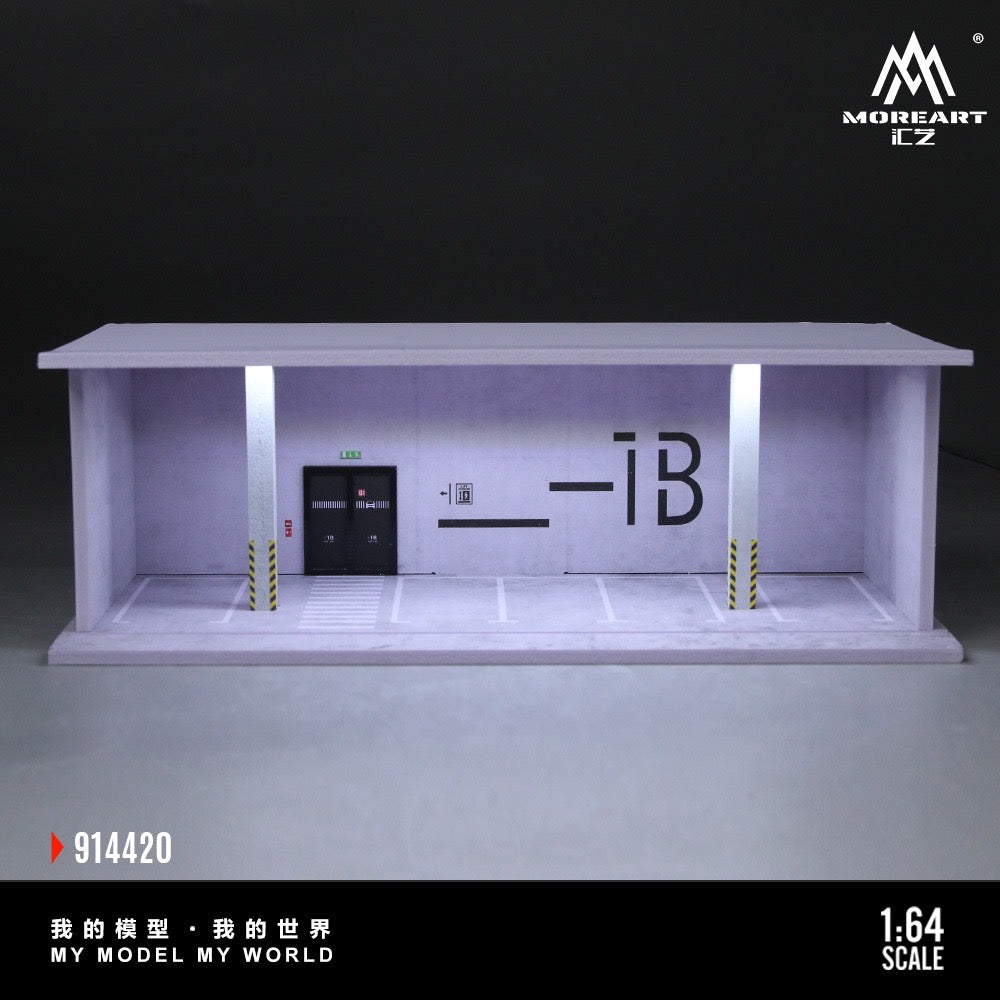 MoreArt - Pre-Order - Undergrund Parking Diorama - mit Beleuchtung - MO914420