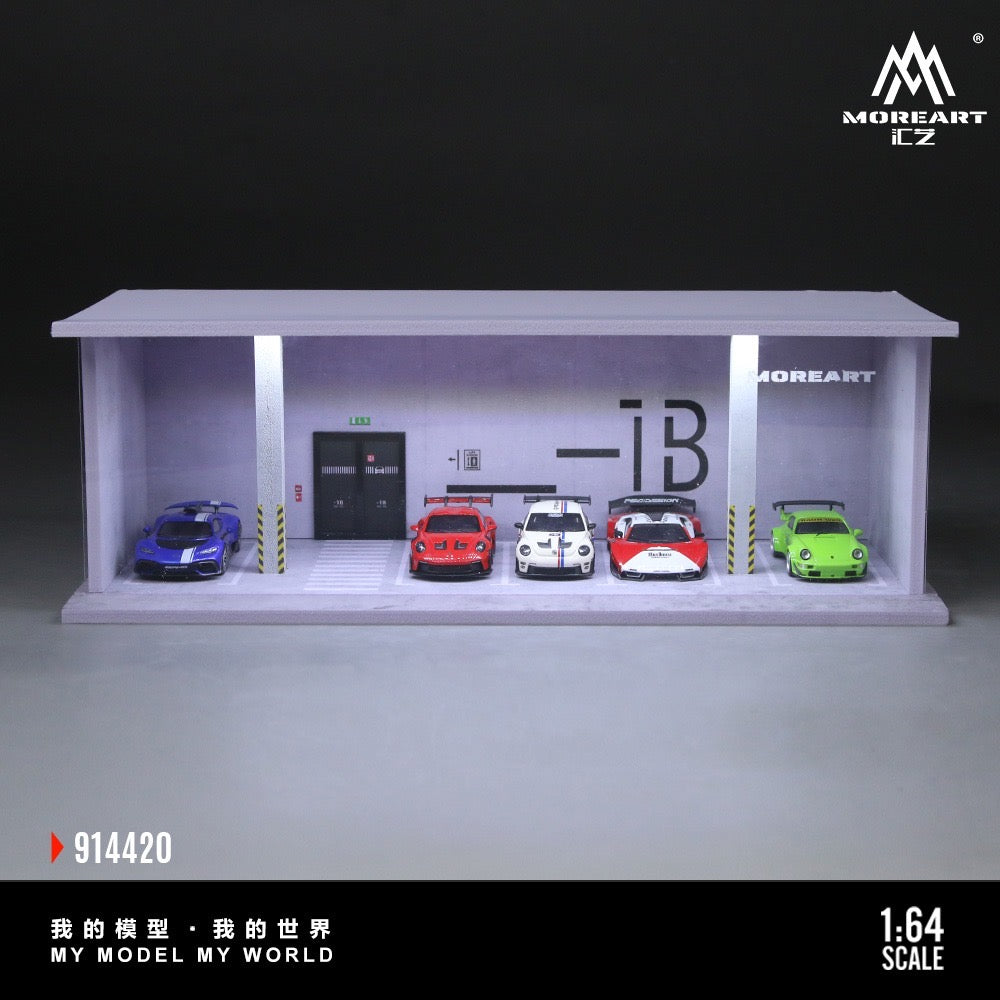 MoreArt - Pre-Order - Undergrund Parking Diorama - mit Beleuchtung - MO914420